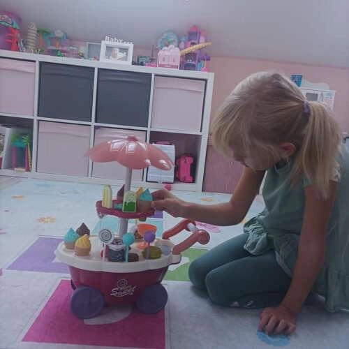 IJsjeskraam voor kinderen - karretje op wieltjes met accessoires