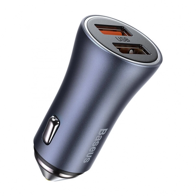 Baseus Car Charger with Dual USB and USB-C Cable