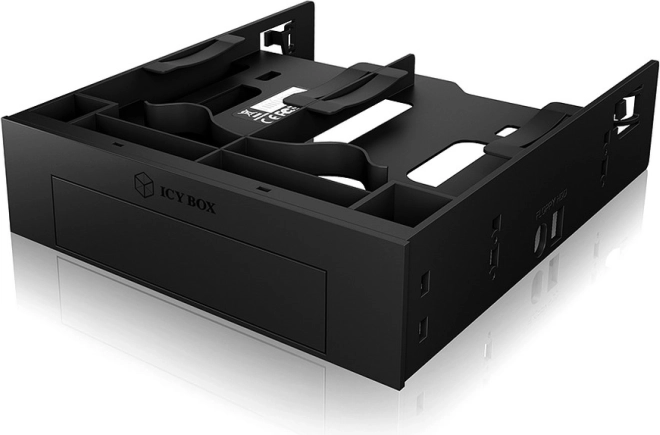 Icy Box IB-5251 Einbaurahmen 5,25" für 2× 2,5" und 1× 3,5" HDD/SSD