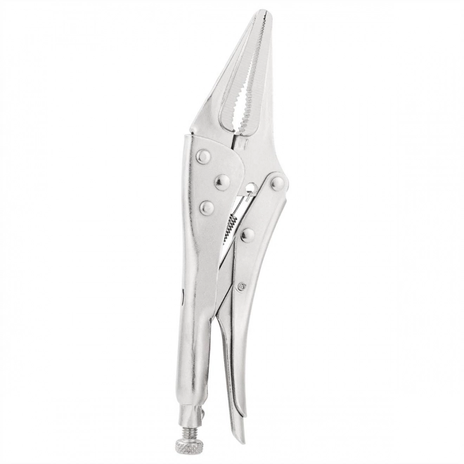 Lange Zange mit Verschluss Deli Tools silber