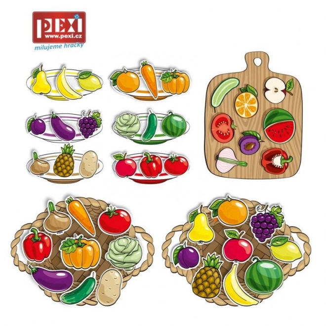 Velcro Puzzle - Fruits and Vegetables