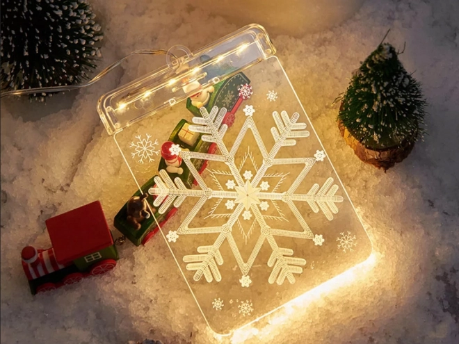 Weihnachtliche LED-Verglasungsleuchte für Fenster