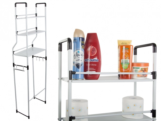 Badkamerplank met organizer en drie planken