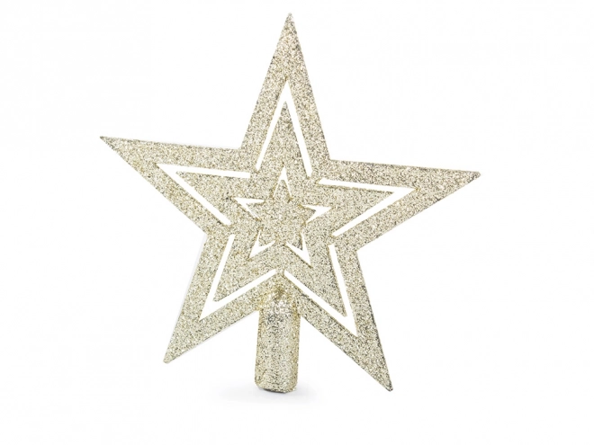 Set van 100 kerstversieringen met gouden sterren