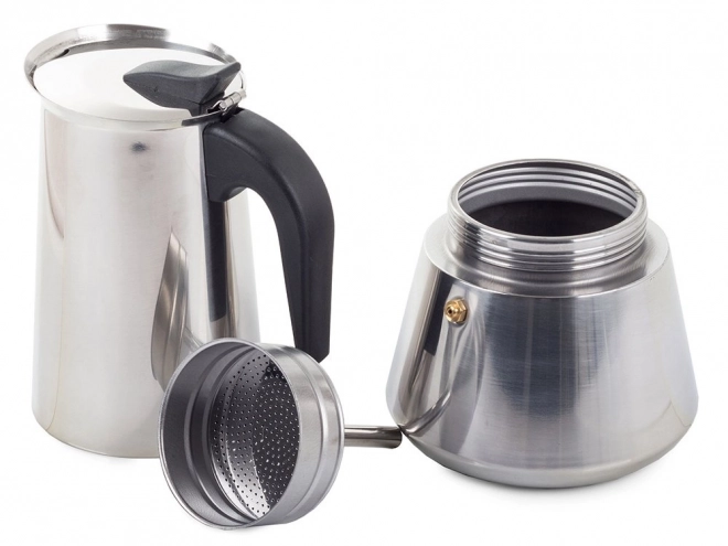 Italienische Edelstahl-Kaffeemaschine für 12 Tassen
