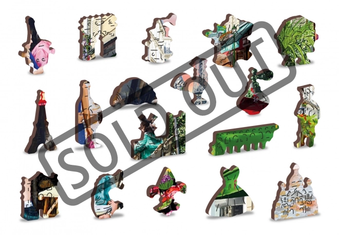 Wooden City Houten Puzzel Parijs Bistro 2-in-1, 505 Stukken EKO