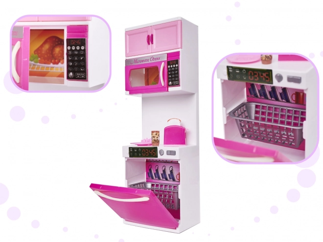 Poppenkeuken 4-modules met LED-effecten