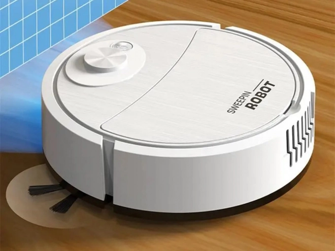 Draadloze robotstofzuiger met borstel