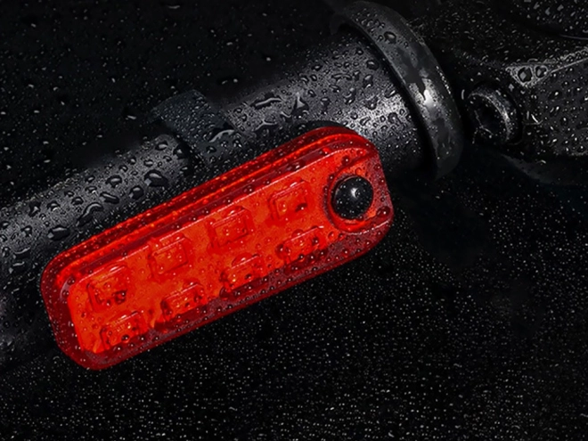 Achterste LED-fietslicht met USB-oplading