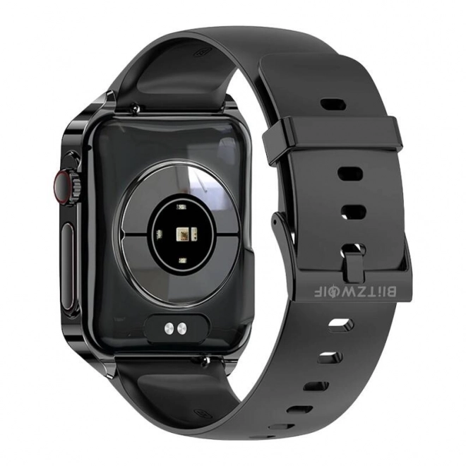 Montre intelligente BlitzWolf avec bracelet en silicone noir
