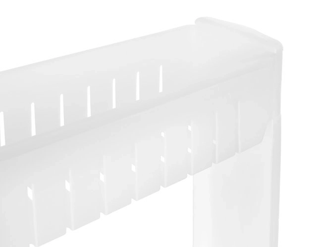 Étagère mobile de cuisine ou de salle de bain sur roulettes blanche
