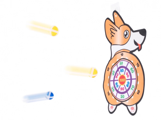 Kinderspel Corgi doel met zachte ballen