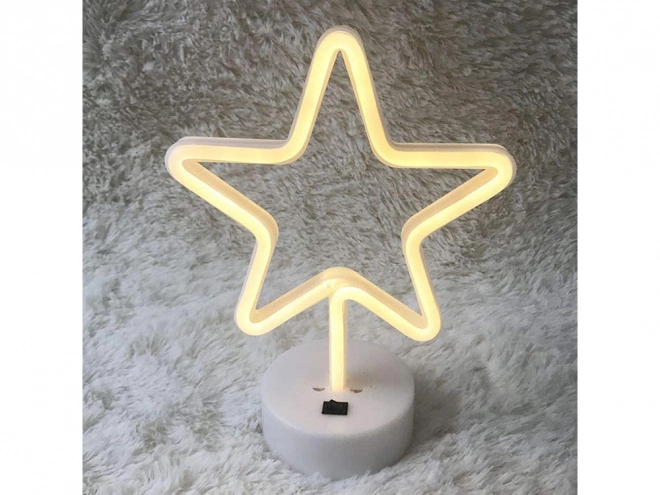 Neonstern-LED-Lampe mit USB