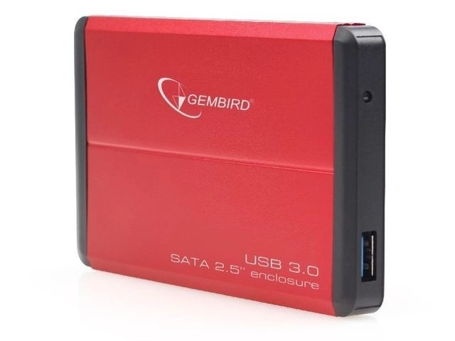 Extern HDD behuizing 2.5'' SATA USB 3.0 rood