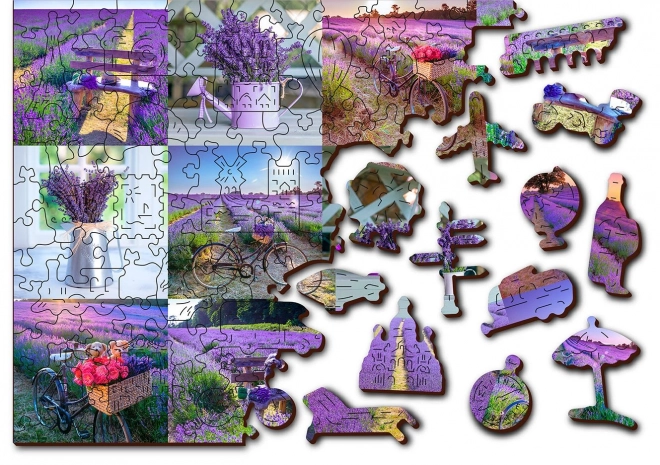 Houten puzzel Lavendel Frankrijk 2-in-1