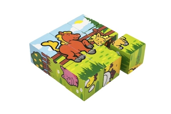 Blokken kubus mijn eerste dieren