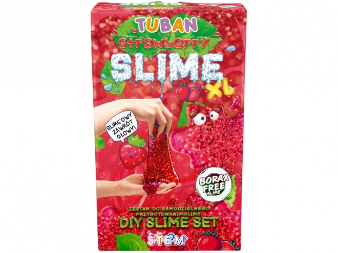 Tuban creatieve sensorische set Slime - Aardbei XL