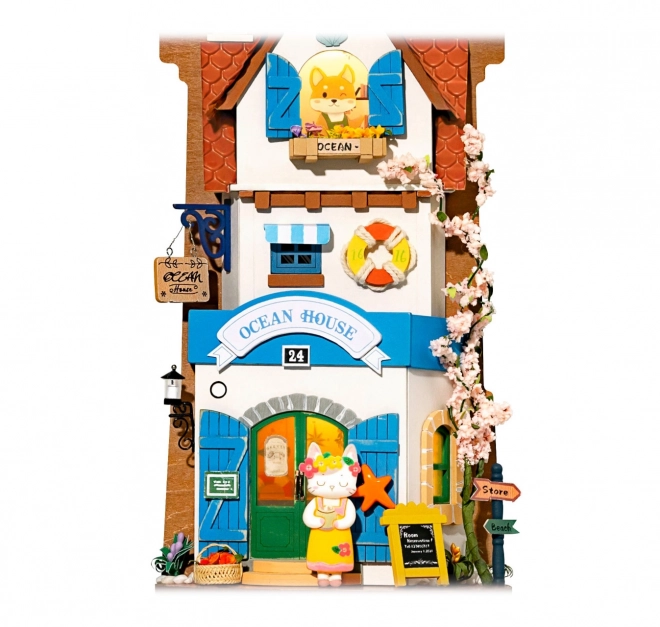 RoboTime wandminiatuur van huisje Eilandvilla