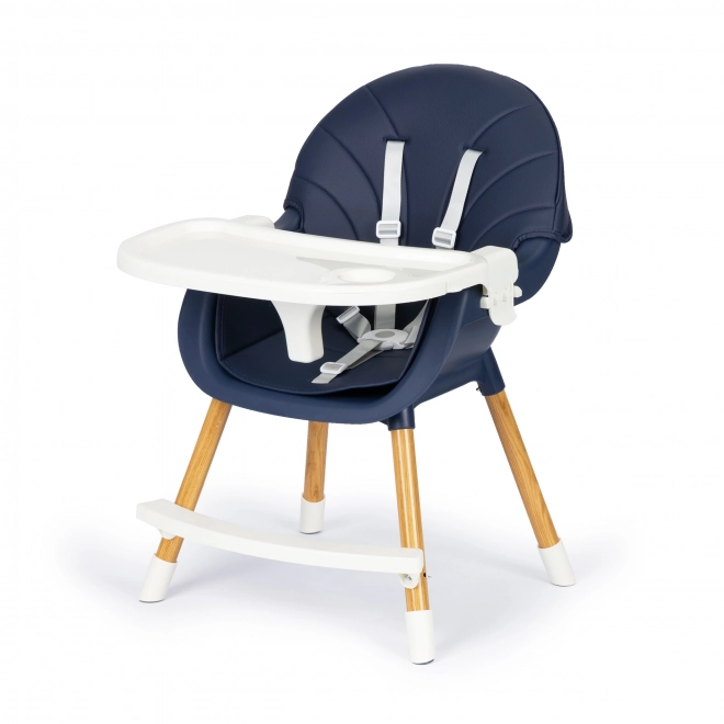 Ecotoys Eetstoeltje 2-in-1 blauw