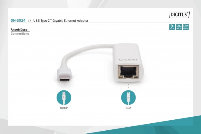 adaptateur USB-C vers Ethernet Gigabit