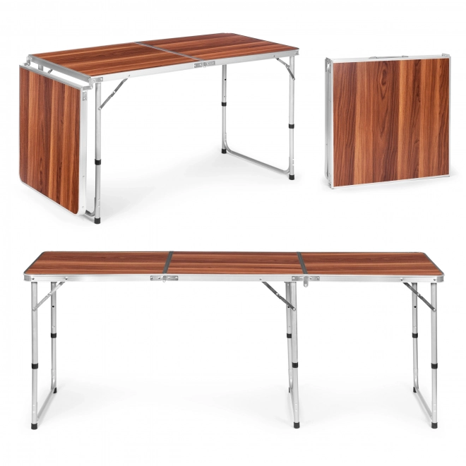 Opvouwbare kampeertafel 180 x 60 cm bruin