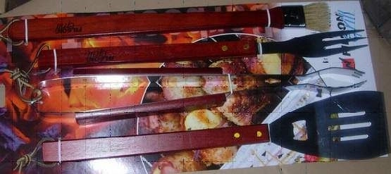 Set van 4-delige grillgereedschap