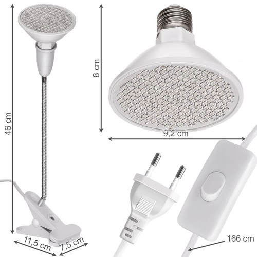 LED lamp voor plantengroei 200 LED E27