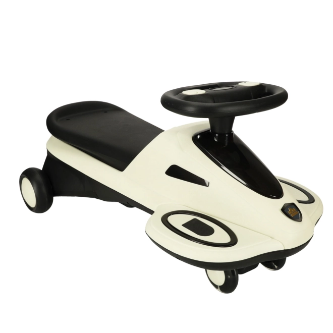 Kinderloopfiets met lichtgevende wielen en muziek – Wit