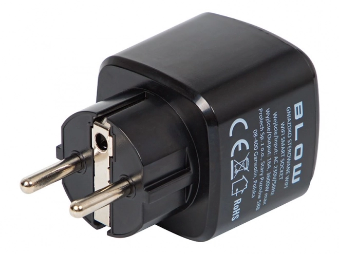 Slimme stekker TUYA V3 zwart met WiFi-besturing