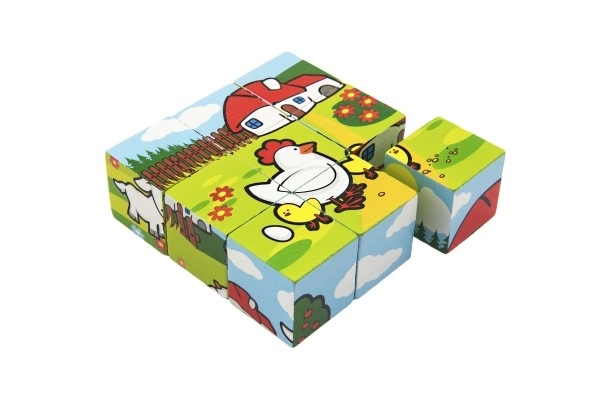 Blokken kubus mijn eerste dieren