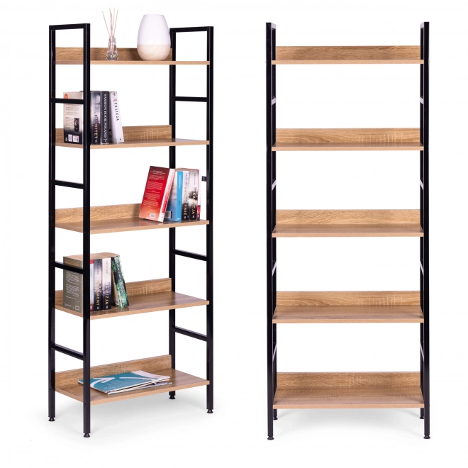 Modern bookshelf with 5 shelves