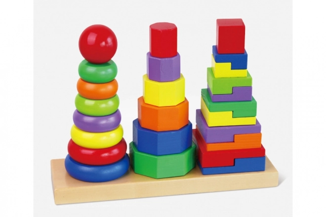 Houten piramidespel