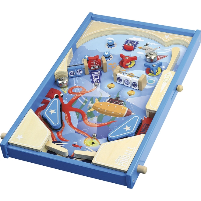 Authentic pinball action within reach