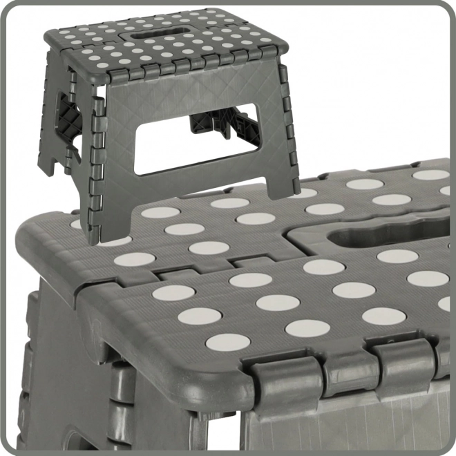 Foldable Non-Slip Stool 22cm Dark Gray