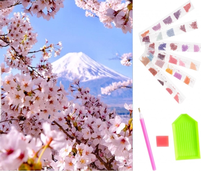 Set voor diamantschilderen - sakura