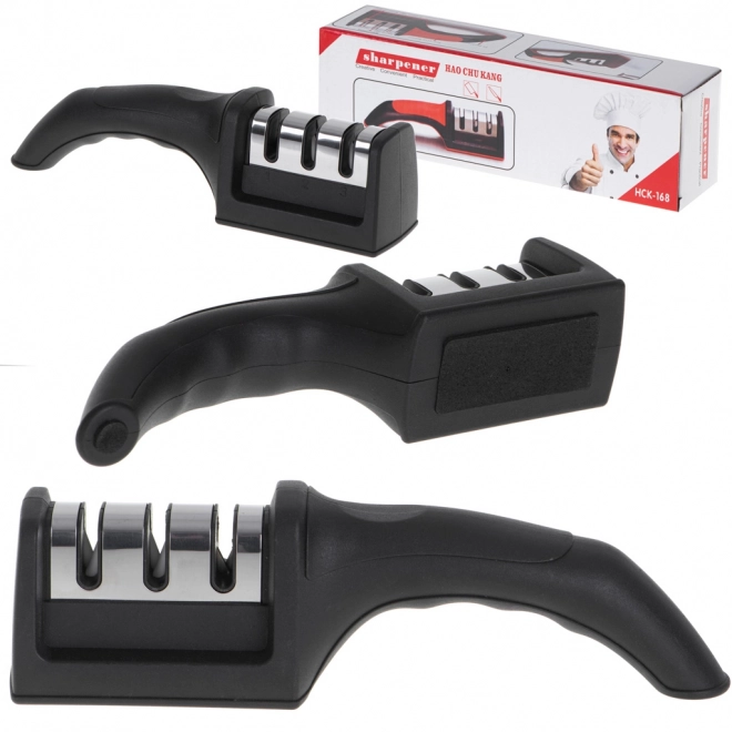 Driefasen keukenmessen slijper 3-in-1