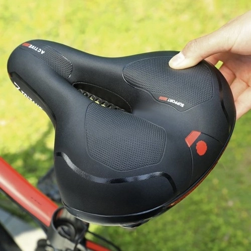 Comfort Bicycle Saddle with Ventilation and Waterproof Cover