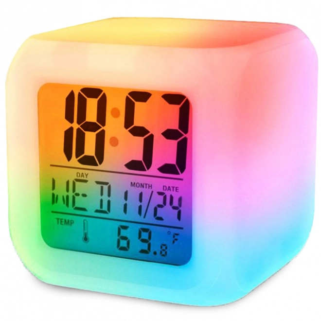 Wekker Chameleon met LCD, thermometer en verlichting