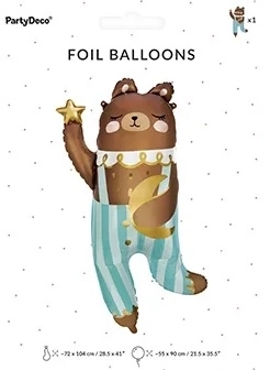 Folieballon met Teddybeer 72 x 104 cm