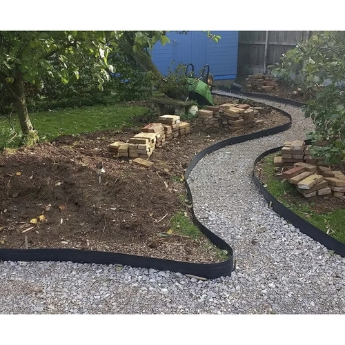 Tuinrand 6 cm x 10 m zwart