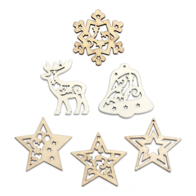 Set van houten kerstversieringen Small Foot