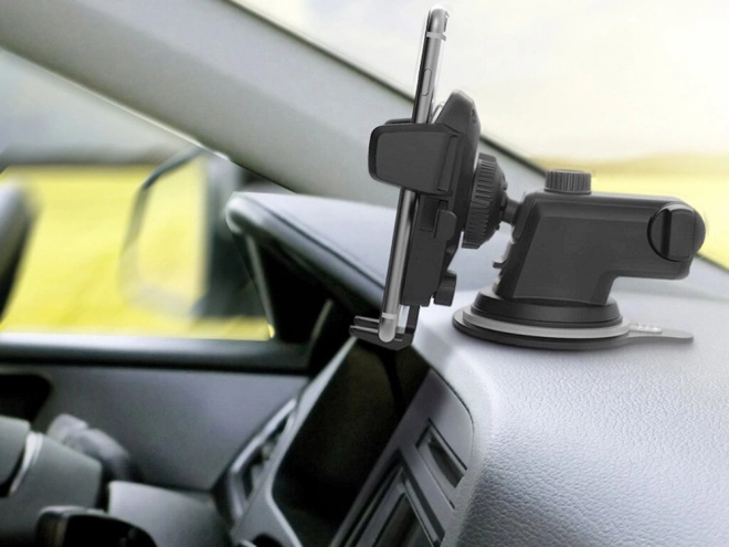 Autohouder voor mobiele telefoon met zuignap op voorruit