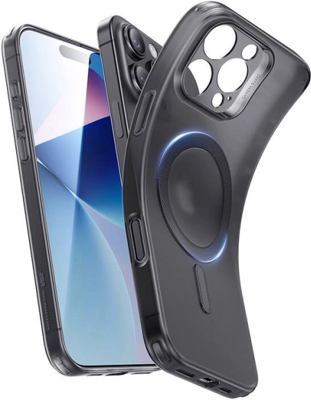 Transparent case ESR Zero Clear Case HaloLock for iPhone 16 Pro Max – Black