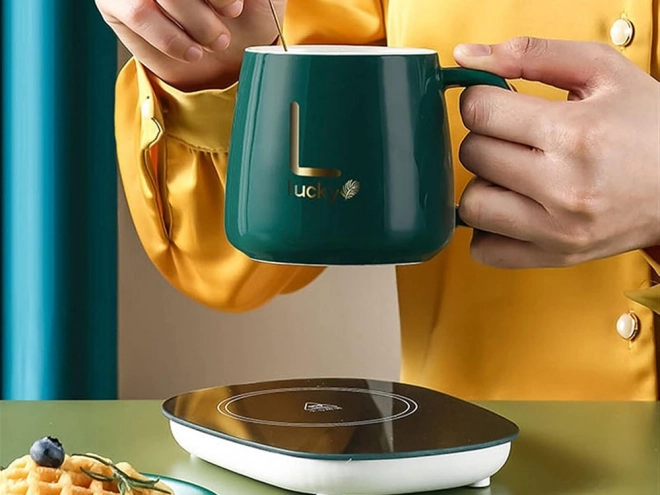 Elektrische kopjesverwarmer voor koffie en thee 16W, LED waterdicht paneel