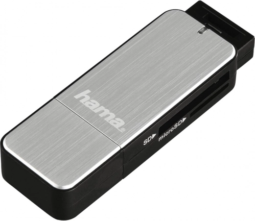 USB 3.0 Kartenleser für SD/microSD – silber