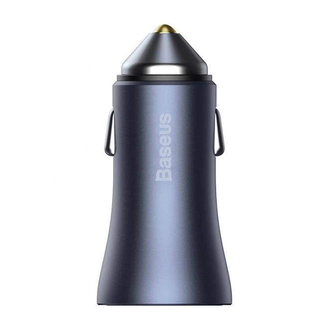 Baseus Car Charger with Dual USB and USB-C Cable