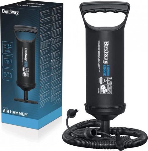 Bestway Handkolbenpumpe mit 3 Aufsätzen