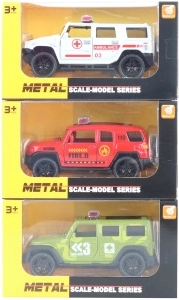 Metal toy car with pull-back action 11.5 cm