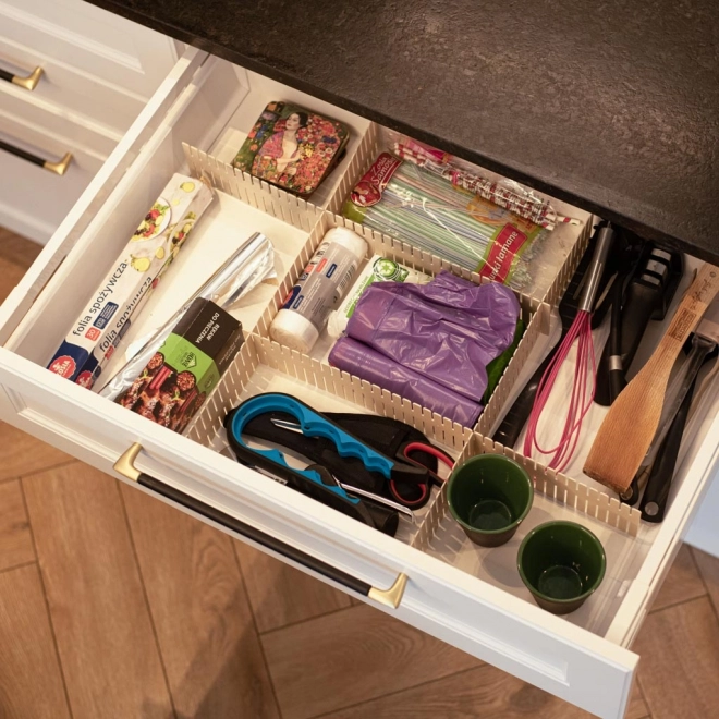 Organizer voor laden met scheidingswanden
