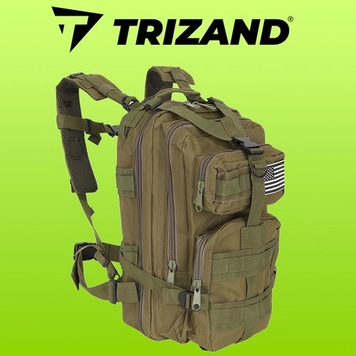 Toeristenrugzak groen klein 23243
